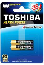 Toshiba Baterii Toshiba ALPHA POWER AAA R3 alcaline blister 2buc (R3 ALK ALPHA POWER BL2) - sogest