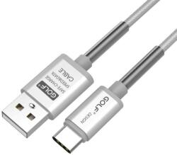 GOLF Cablu USB Type C 1m Thunder 40T argintiu GOLF 2.4A Fast charging (GC-40TS) - sogest