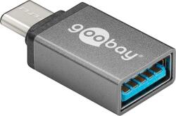 Goobay Adaptor USB Type C la USB 3.0 tata-mama gri GOOBAY (56621) - sogest