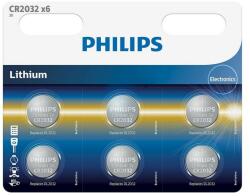 Philips Baterii lithium CR2032 blister 6buc PHILIPS (PH-CR2032P6/0) - sogest