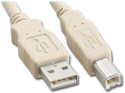 Gembird Cablu USB 2.0 A la USB B impimanta 1.8m crem Micro Connect Gembird (USBAB2) - sogest