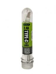GOLF Cablu Golf Diamond2 USB Type C 46T 1m 2.4A alb (GC-46T-W) - sogest