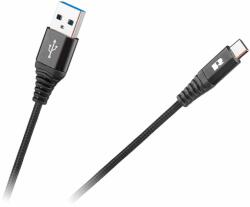 REBEL Cablu USB - USB Type C REBEL 100cm negru 1m (RB-6001-100-B) - sogest