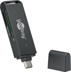 Goobay Cititor de carduri USB Type C la SDXC SDHC microSD SD negru Goobay (59090) - sogest