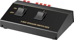 Goobay Comutator difuzor pentru conectare 2x boxe max 200W la amplificator si 100W x2 difuzor sau 50W x4 difuzor Goobay (60928)