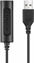 Sandberg Adaptor audio USB pentru casti Jack 3.5 mm 1.5m negru Sandberg 134-17 (134-17) - sogest