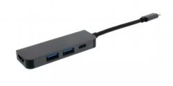 well Adaptor USB Type C - HDMI 2x USB3.0 USB Type C PD WELL (ADAPT-USBC-HDMI/USB3.0X2/PD-WL) - sogest