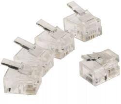 Valueline Mufa telefonica Conector transparent RJ11 tata 6p4c set 10buc Valueline (VLTP90923T)