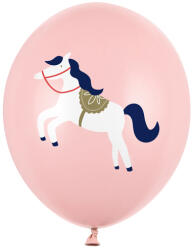 PartyDeco Balon din latex - Cal roz pastel