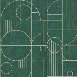 AA Design Tapet art deco verde marmorat Attractive (386993)