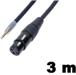 Thunder Germany TRRS-30, XLR mama - 3, 5 mm Jack mikrofonkábel mobiltelefonhoz - 3m - mkaudio