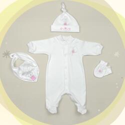For Babies Copleu pentru bebelusi For Babies - Iepuras, 4 piese, 0-1 luni (00970+8+2412+60 y)