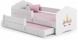 Kobi Fala Ifjúsági ágy 2 matraccal - fehér - Többféle matricával (Kobi_Fala_ketto-matraccal_tobbfele_matricaval) - pepita - 83 990 Ft