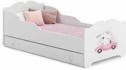 Kobi Anna Ifjúsági ágy matraccal és ágyneműtartóval 80x160cm - feh (Kobi_Anna_agynemutartoval_tobbfele_matricaval) - pepita - 76 890 Ft