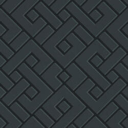 AA Design Tapet negru geometric cu efect 3D Michalsky (379844)