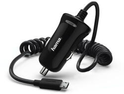 Hama Car charger, micro-USB, 2.4 A, black (00178302) - vexio