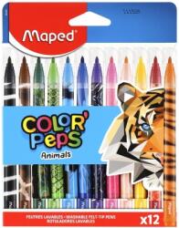 Maped Carioci Color Peps Animals 12 culori/set Maped 845403