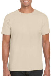 Gildan Férfi póló Rövid ujjú Gildan Softstyle Ring Spun T-Shirt - 3XL, Homokbarna