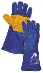 CERVA Mănuși din piele integrală PUGNAX BLUE FH. - 10 (0102006999100)