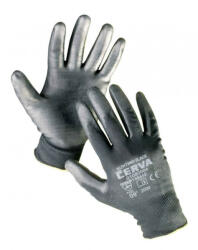 CERVA Mănuși de nailon BUNTING BLACK. Palmă PU - 6 (0108000499060)