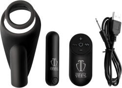 Trinity Vibes 7X Silicone C-Ring with Vibrating Taint Stimulator