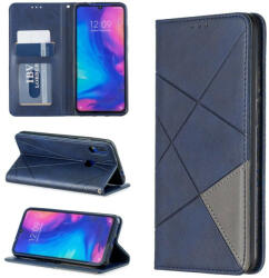 Samsung A22 4G SM-A225F, Oldalra nyíló tok, stand, geometria minta, Wooze DesignBook, kék - tok-shop