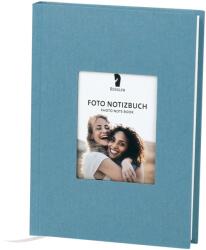  Rössler Soho notesz fényképtartóval, A5, 192old. , pontozott, kötött denim/farmerkék (18863200151)