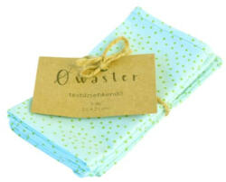 Owaster textil zsebkendő szett - menta (3 db/szett)