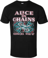 ROCK OFF Tricou pentru bărbați Alice In Chains - Totem Fish - Negru - ROCK OFF - AICTS17MB