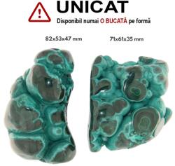 Malachit Natural Rulat - 71-82 x 53-61 x 35-47 mm - ( XXL ) - 1 Buc