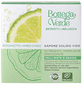 Bottega Verde - Sapun solid purificant, pentru tenul mixt si gras, cu extract de bergamota si vitamina B3 - Estratti di Bellezza, 75 ML