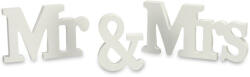  Mr&Mrs fa asztali felirat fehér