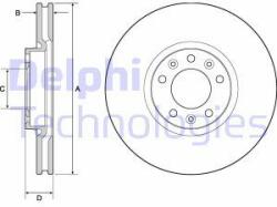 DELPHI Disc frana DELPHI BG4696C (BG4696C) - automobilus