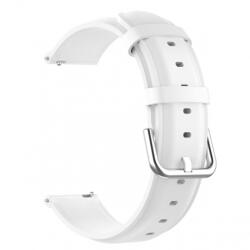 BSTRAP Leather Lux curea pentru Huawei Watch 3 / 3 Pro, white (SSG015C0712)