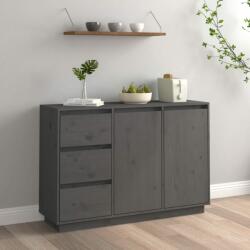 vidaXL Servantă, gri, 111x34x75 cm, lemn masiv de pin (813806) Comoda