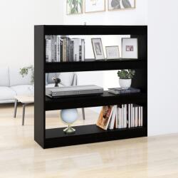 vidaXL Bibliotecă/Separator cameră, negru, 100x30x103 cm (811746) - vidaxl