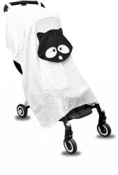 toTs Păturică pentru cărucior cu geam mic Raton Bamboo Black&White toT's smarTrike 70% mătase din bambus 30% bumbac satinat (TO310121) Lenjerii de pat bebelusi‎, patura bebelusi