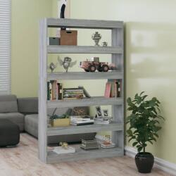 vidaXL Bibliotecă/Separator cameră, gri sonoma, 100x30x166 cm (813639) Biblioteca
