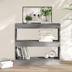 vidaXL Bibliotecă/Separator cameră, gri sonoma, 80x30x72 cm, PAL (813615) Biblioteca