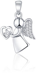 Silver Style Pandantiv din argint heruvim cu inima și zirconuri - silvertime - 95,83 RON