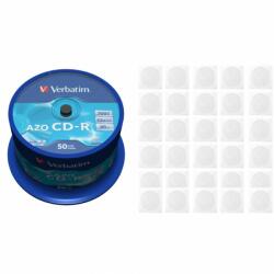 Verbatim CD-R disc Verbatim 700MB/80minute 52x spindle AZO CRYSTAL 50 bucati cu 50 plicuri