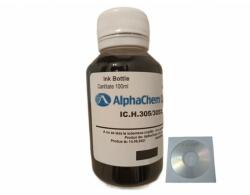 AlphaChem Flacon Cerneala AlphaChem Compatibil HP 305, 1x100ml, 3YM61AE Negru, 1xCDR Maxell cu plic