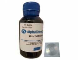 AlphaChem Flacon Cerneala AlphaChem Compatibil HP 305, 1x100ml, 3YM60AE Cyan, 1xCDR Maxell cu plic