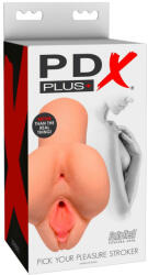 Pipedream PDX Plus Pick Your Pleasure Stroker 2in1 natúr maszturbátor