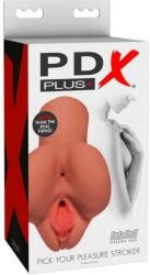 Pipedream PDX Plus Pick Your Pleasure Stroker 2in1 sötét natúr