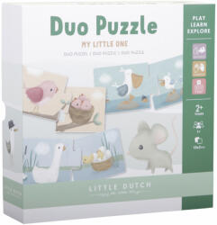 Little Dutch Duo Puzzle - Allatok és szülők párosító puzzle (LD4764)