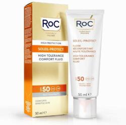 Roc Division - Crema protectie solara pentru fata SPF50, Roc Soleil Protect High Fluid, 50ml