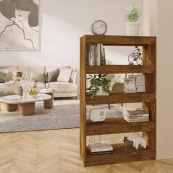vidaXL Bibliotecă/Separator cameră, stejar fumuriu, 80x30x135 cm PAL (813620) Biblioteca