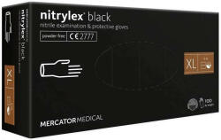 Mercator Medical Gumikesztyű Setino Nitril -XL- fekete 100db