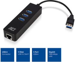 ACT - AC6310 USB Hub 3.2 with 3 USB-A ports and ethernet - AC6310 (AC6310)